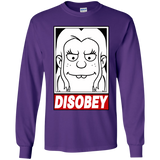 T-Shirts Purple / YS Disobey Youth Long Sleeve T-Shirt