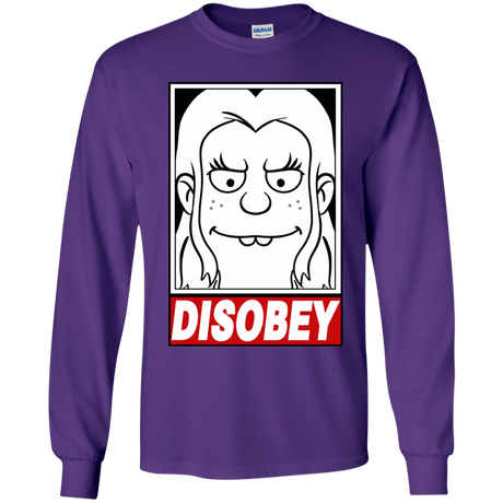 T-Shirts Purple / YS Disobey Youth Long Sleeve T-Shirt