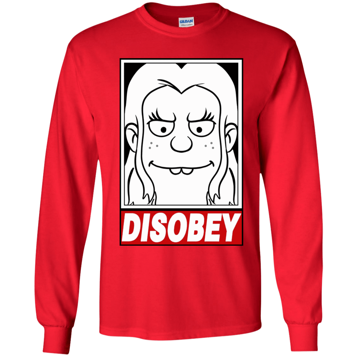 T-Shirts Red / YS Disobey Youth Long Sleeve T-Shirt