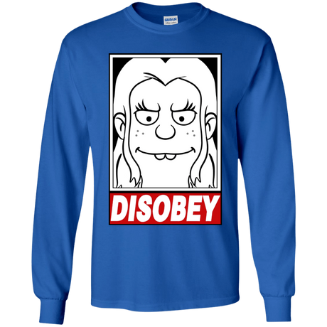 T-Shirts Royal / YS Disobey Youth Long Sleeve T-Shirt