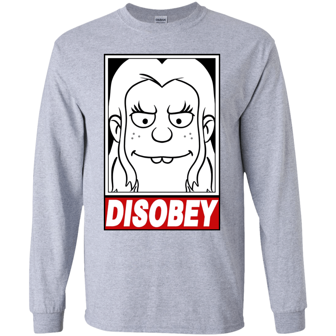 T-Shirts Sport Grey / YS Disobey Youth Long Sleeve T-Shirt