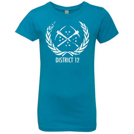 T-Shirts Turquoise / YXS District 12 Girls Premium T-Shirt