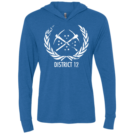 T-Shirts Vintage Royal / X-Small District 12 Triblend Long Sleeve Hoodie Tee