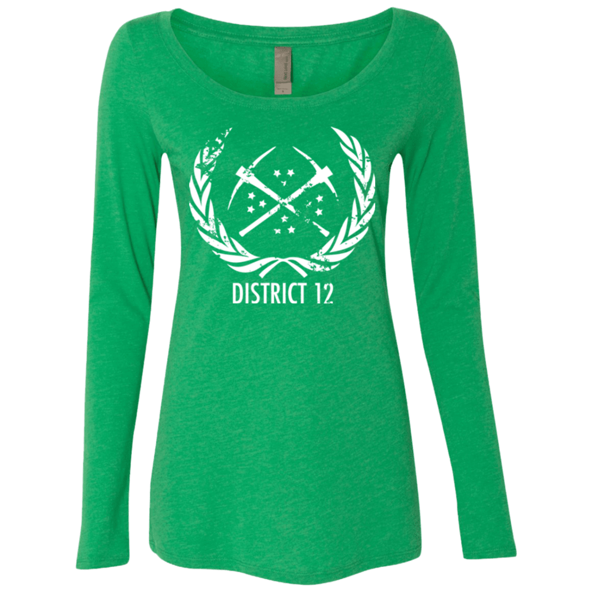T-Shirts Envy / Small District 12 Women's Triblend Long Sleeve Shirt