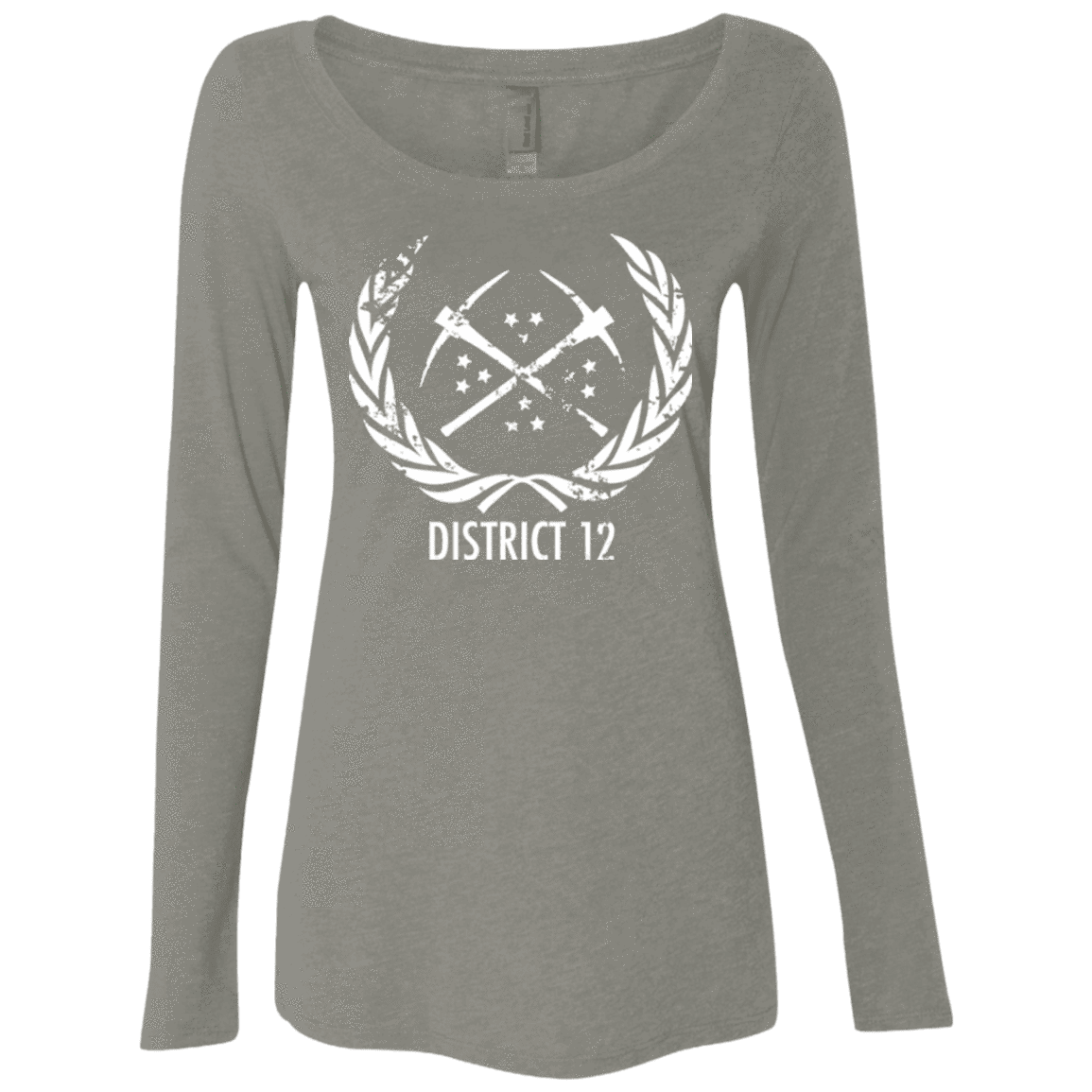 T-Shirts Venetian Grey / Small District 12 Women's Triblend Long Sleeve Shirt