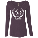 T-Shirts Vintage Purple / Small District 12 Women's Triblend Long Sleeve Shirt