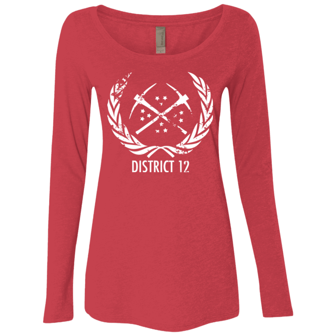 T-Shirts Vintage Red / Small District 12 Women's Triblend Long Sleeve Shirt