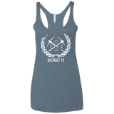 T-Shirts Indigo / X-Small District 12 Women's Triblend Racerback Tank