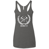 T-Shirts Premium Heather / X-Small District 12 Women's Triblend Racerback Tank