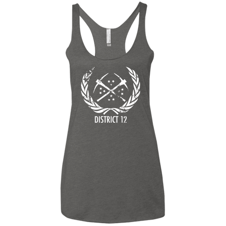 T-Shirts Premium Heather / X-Small District 12 Women's Triblend Racerback Tank