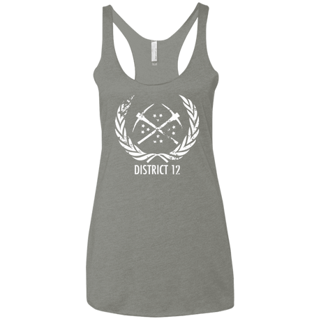 T-Shirts Venetian Grey / X-Small District 12 Women's Triblend Racerback Tank