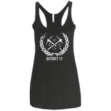 T-Shirts Vintage Black / X-Small District 12 Women's Triblend Racerback Tank