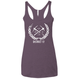 T-Shirts Vintage Purple / X-Small District 12 Women's Triblend Racerback Tank