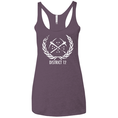 T-Shirts Vintage Purple / X-Small District 12 Women's Triblend Racerback Tank