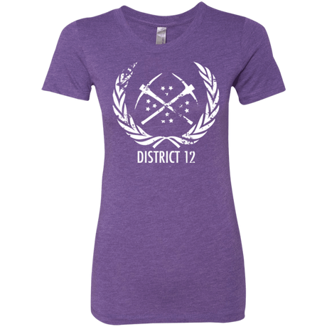 T-Shirts Purple Rush / Small District 12 Women's Triblend T-Shirt