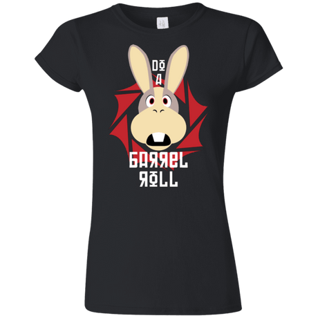 T-Shirts Black / S Do A Barrel Roll Junior Slimmer-Fit T-Shirt