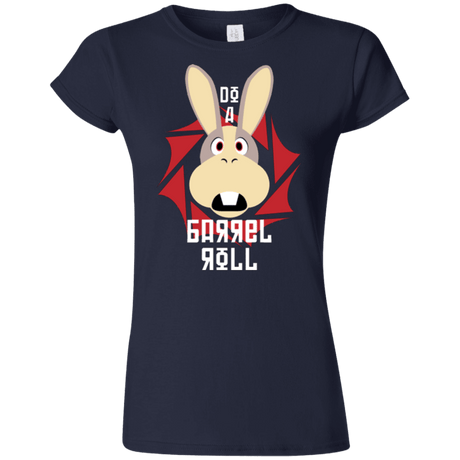 T-Shirts Navy / S Do A Barrel Roll Junior Slimmer-Fit T-Shirt