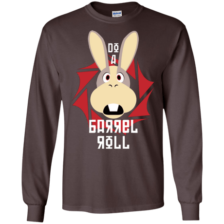 T-Shirts Dark Chocolate / S Do A Barrel Roll Men's Long Sleeve T-Shirt