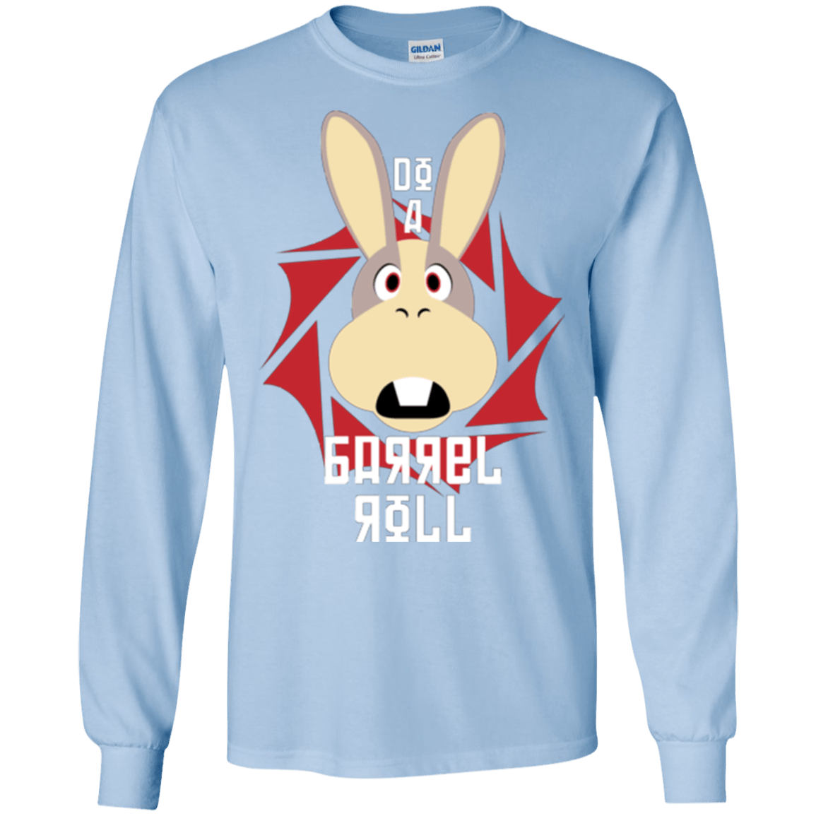 T-Shirts Light Blue / S Do A Barrel Roll Men's Long Sleeve T-Shirt