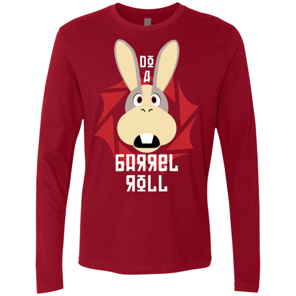 T-Shirts Cardinal / S Do A Barrel Roll Men's Premium Long Sleeve