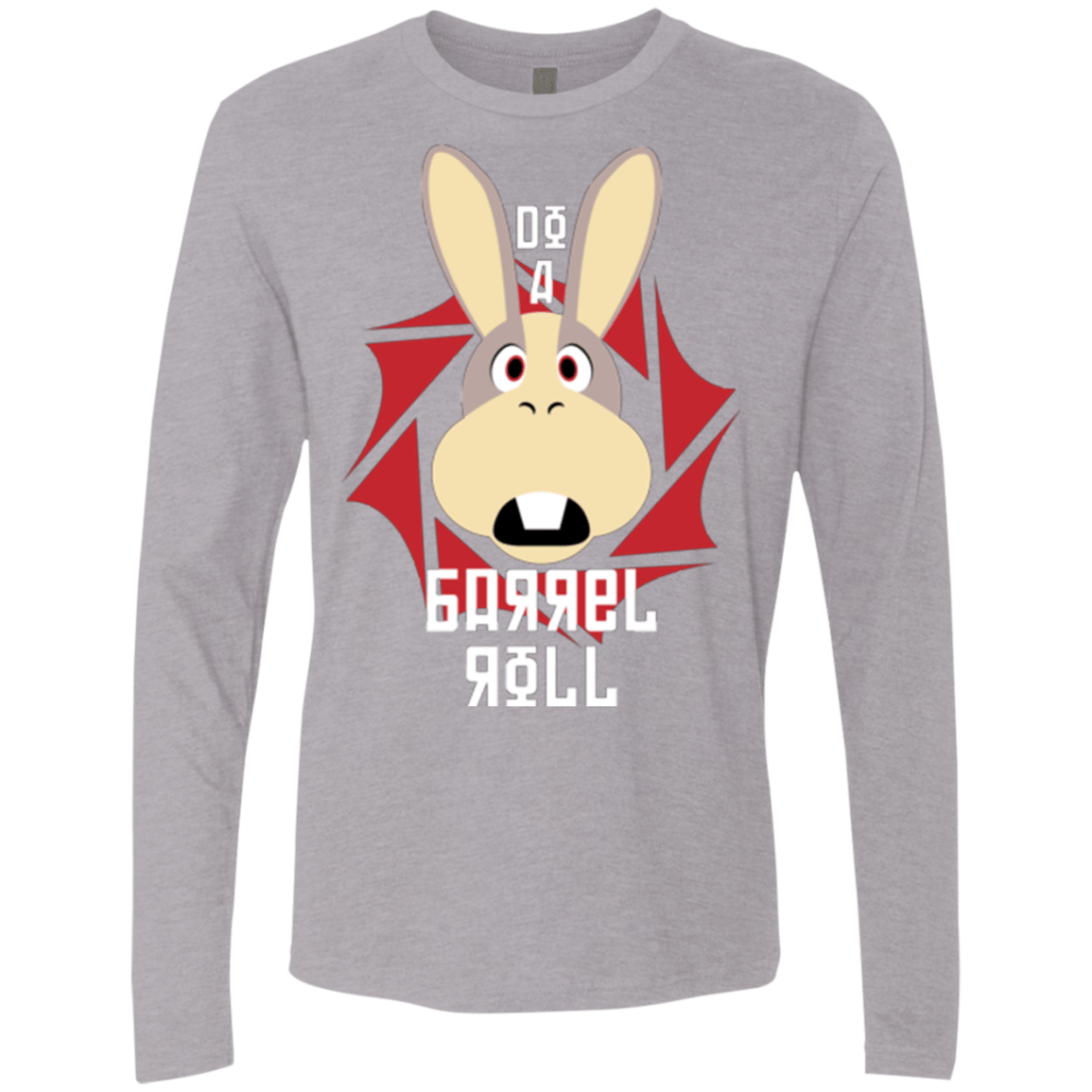 T-Shirts Heather Grey / S Do A Barrel Roll Men's Premium Long Sleeve
