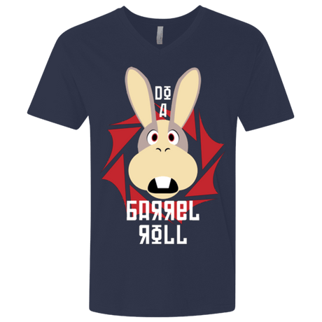 T-Shirts Midnight Navy / X-Small Do A Barrel Roll Men's Premium V-Neck