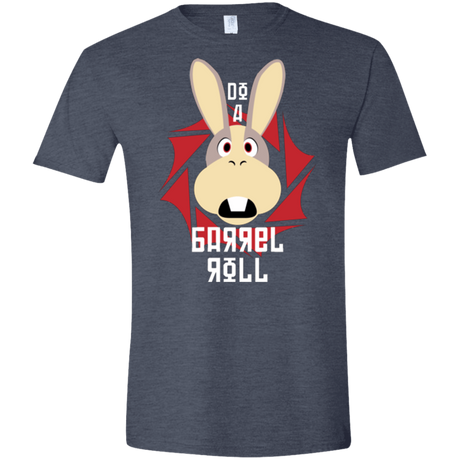 T-Shirts Heather Navy / S Do A Barrel Roll Men's Semi-Fitted Softstyle