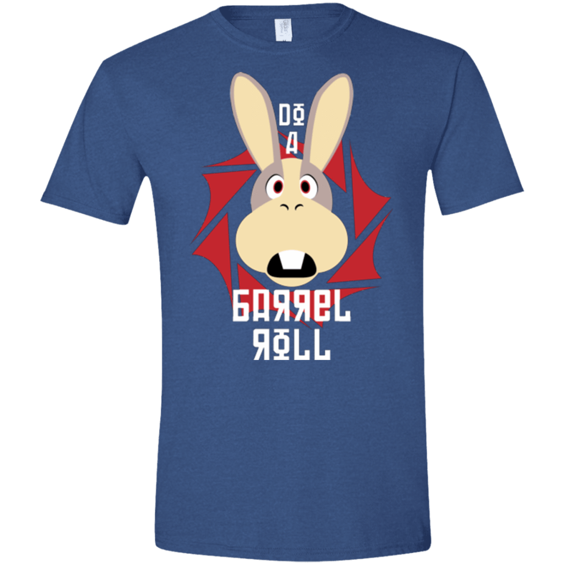 T-Shirts Heather Royal / X-Small Do A Barrel Roll Men's Semi-Fitted Softstyle