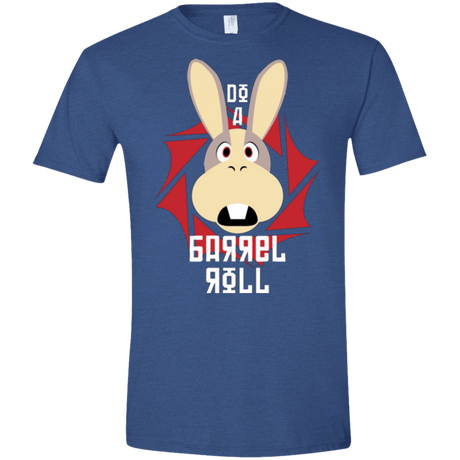 T-Shirts Heather Royal / X-Small Do A Barrel Roll Men's Semi-Fitted Softstyle