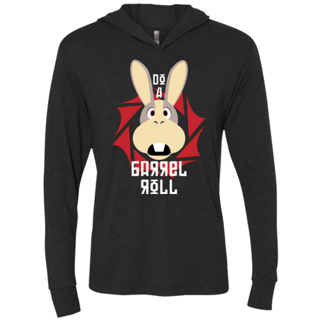 T-Shirts Vintage Black / X-Small Do A Barrel Roll Triblend Long Sleeve Hoodie Tee