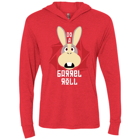 T-Shirts Vintage Red / X-Small Do A Barrel Roll Triblend Long Sleeve Hoodie Tee
