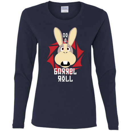 T-Shirts Navy / S Do A Barrel Roll Women's Long Sleeve T-Shirt