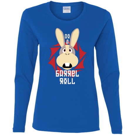 T-Shirts Royal / S Do A Barrel Roll Women's Long Sleeve T-Shirt