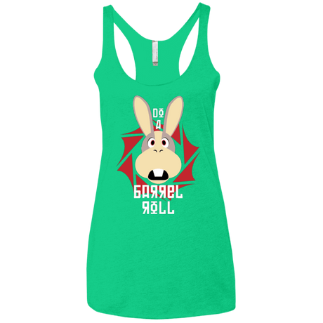 T-Shirts Envy / X-Small Do A Barrel Roll Women's Triblend Racerback Tank