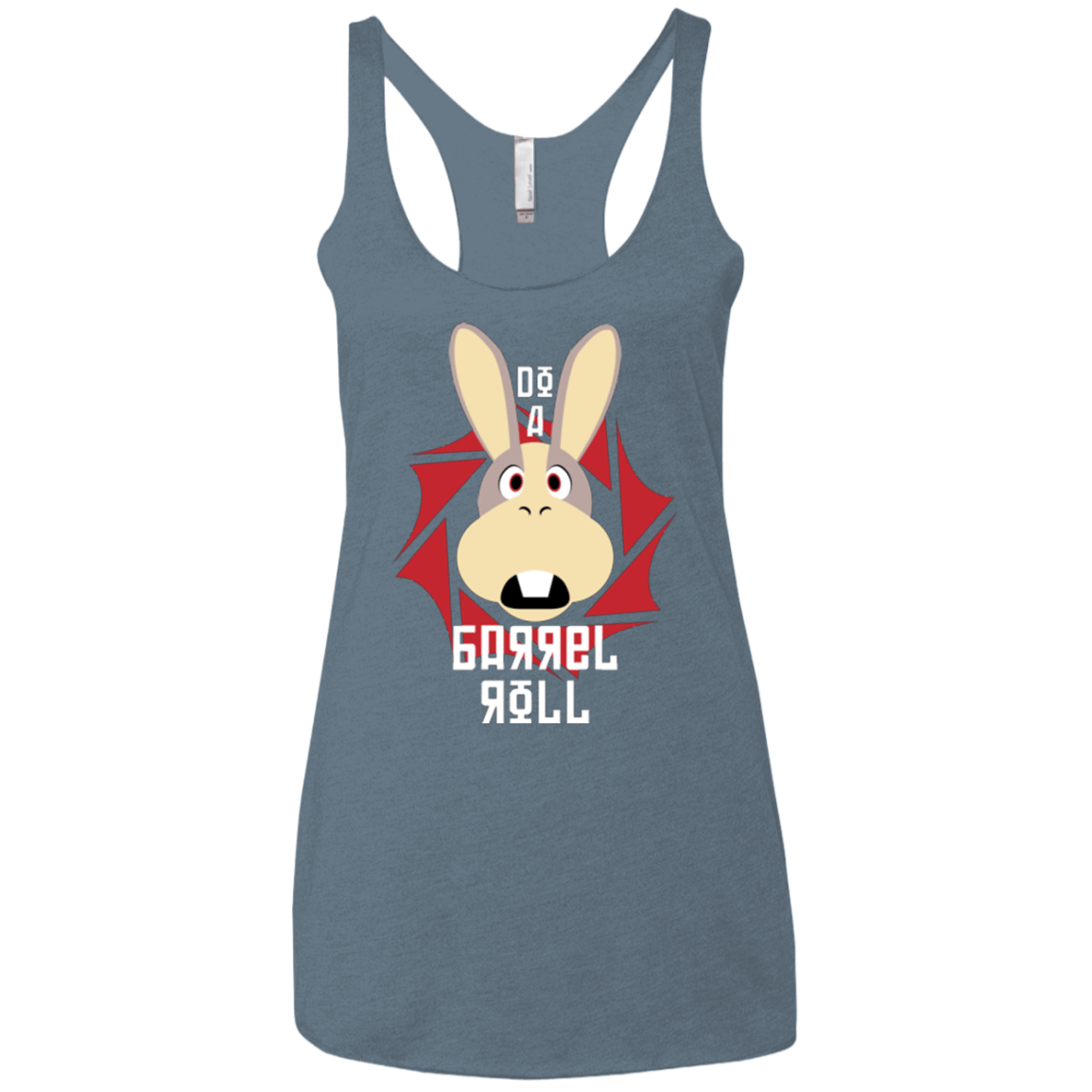 T-Shirts Indigo / X-Small Do A Barrel Roll Women's Triblend Racerback Tank