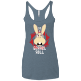T-Shirts Indigo / X-Small Do A Barrel Roll Women's Triblend Racerback Tank