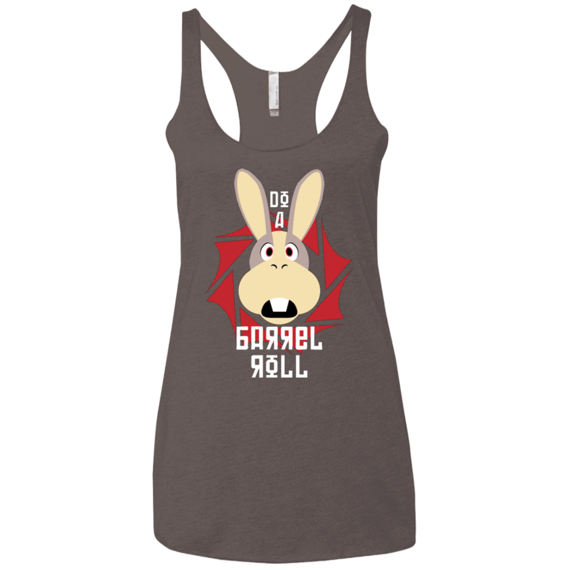 T-Shirts Macchiato / X-Small Do A Barrel Roll Women's Triblend Racerback Tank