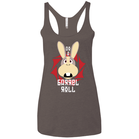 T-Shirts Macchiato / X-Small Do A Barrel Roll Women's Triblend Racerback Tank