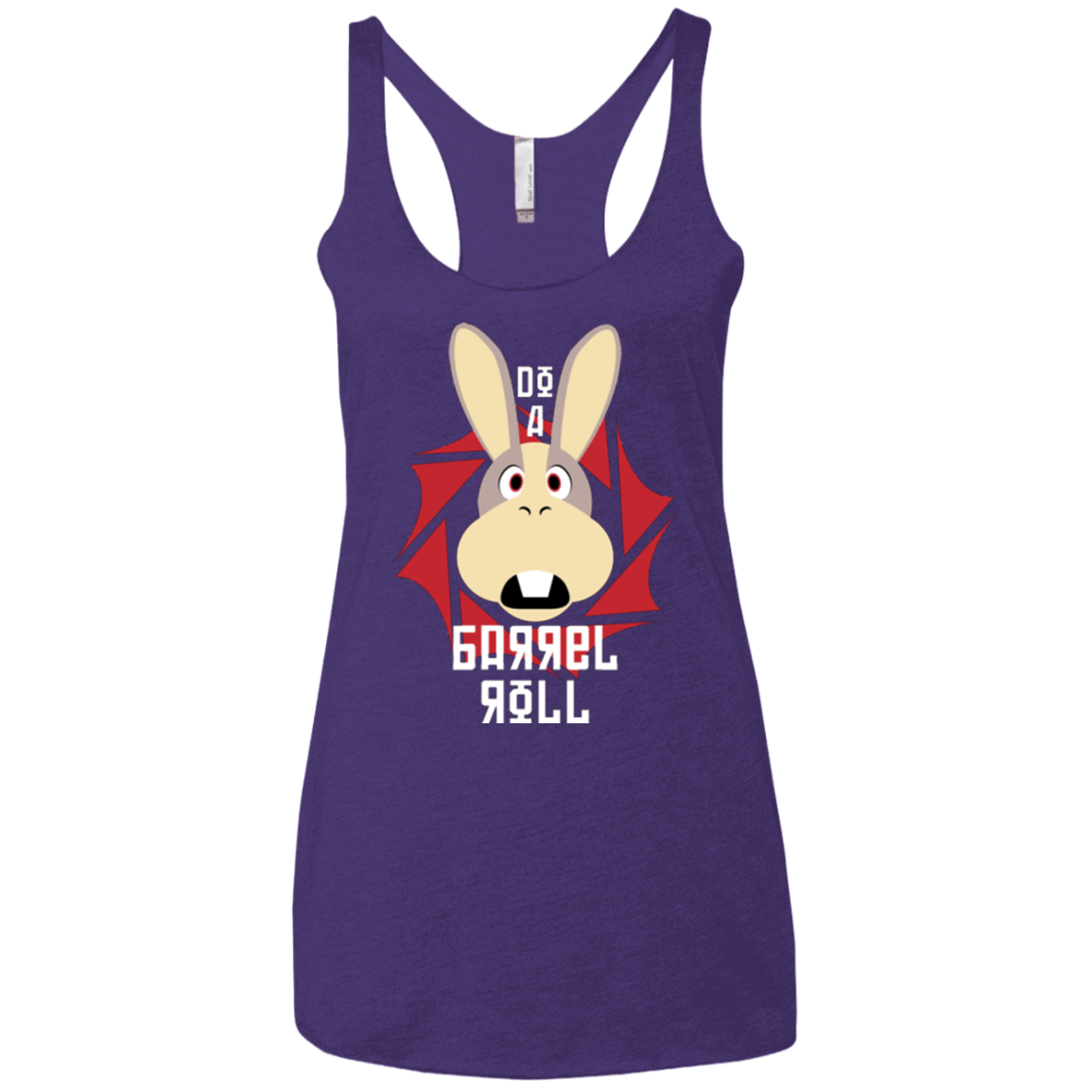 T-Shirts Purple Rush / X-Small Do A Barrel Roll Women's Triblend Racerback Tank