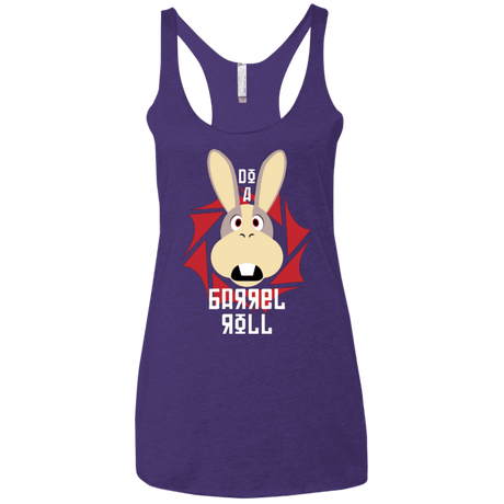 T-Shirts Purple Rush / X-Small Do A Barrel Roll Women's Triblend Racerback Tank