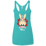 T-Shirts Tahiti Blue / X-Small Do A Barrel Roll Women's Triblend Racerback Tank