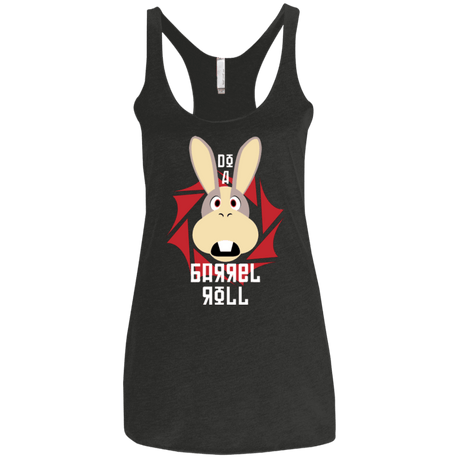 T-Shirts Vintage Black / X-Small Do A Barrel Roll Women's Triblend Racerback Tank