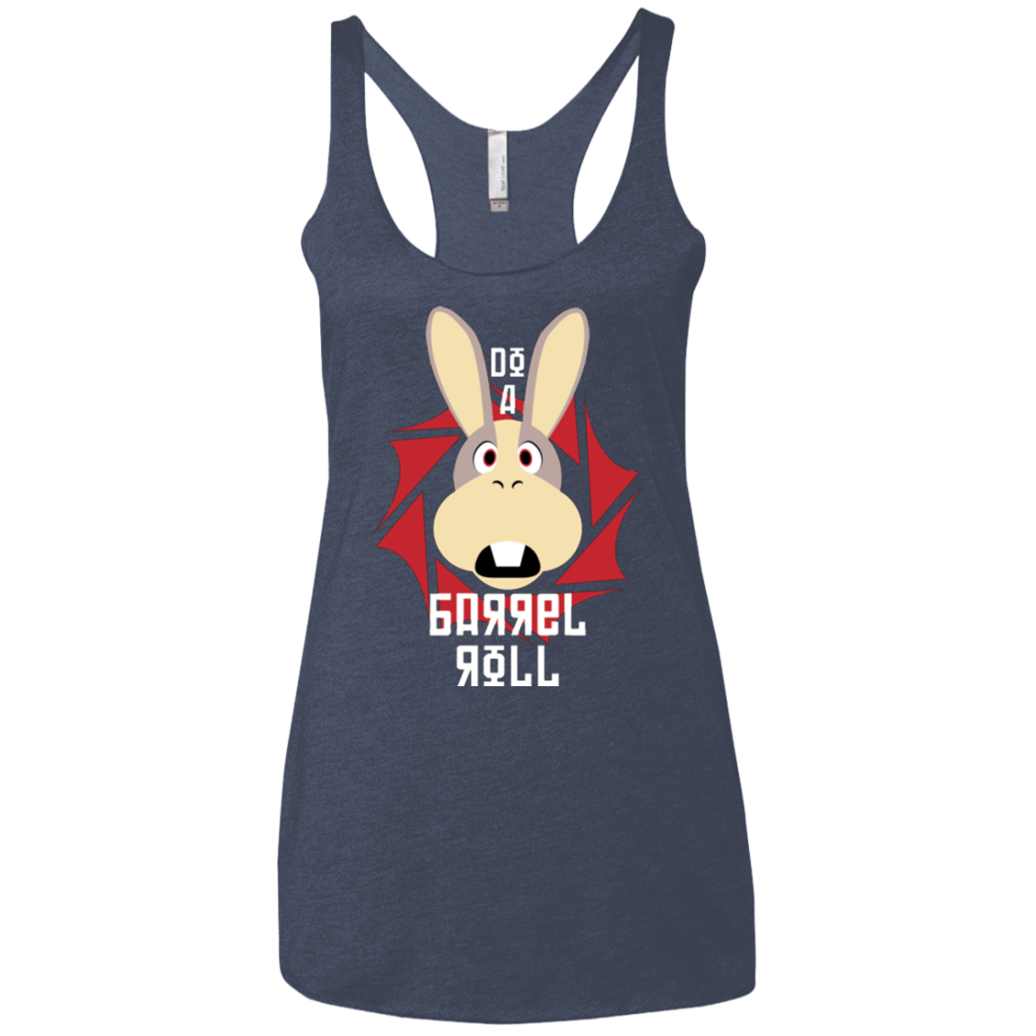 T-Shirts Vintage Navy / X-Small Do A Barrel Roll Women's Triblend Racerback Tank