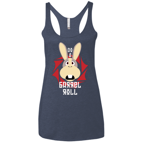 T-Shirts Vintage Navy / X-Small Do A Barrel Roll Women's Triblend Racerback Tank