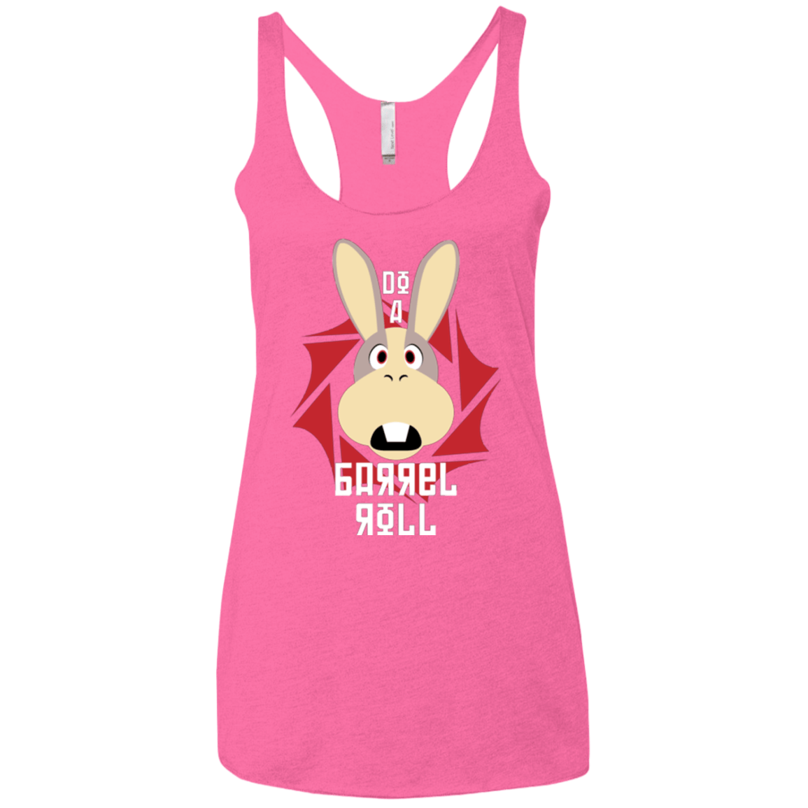 T-Shirts Vintage Pink / X-Small Do A Barrel Roll Women's Triblend Racerback Tank