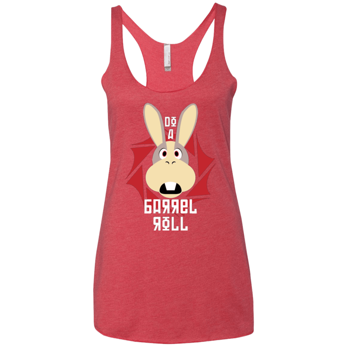 T-Shirts Vintage Red / X-Small Do A Barrel Roll Women's Triblend Racerback Tank