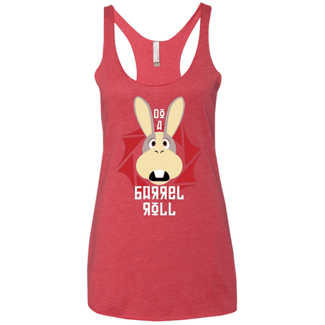 T-Shirts Vintage Red / X-Small Do A Barrel Roll Women's Triblend Racerback Tank