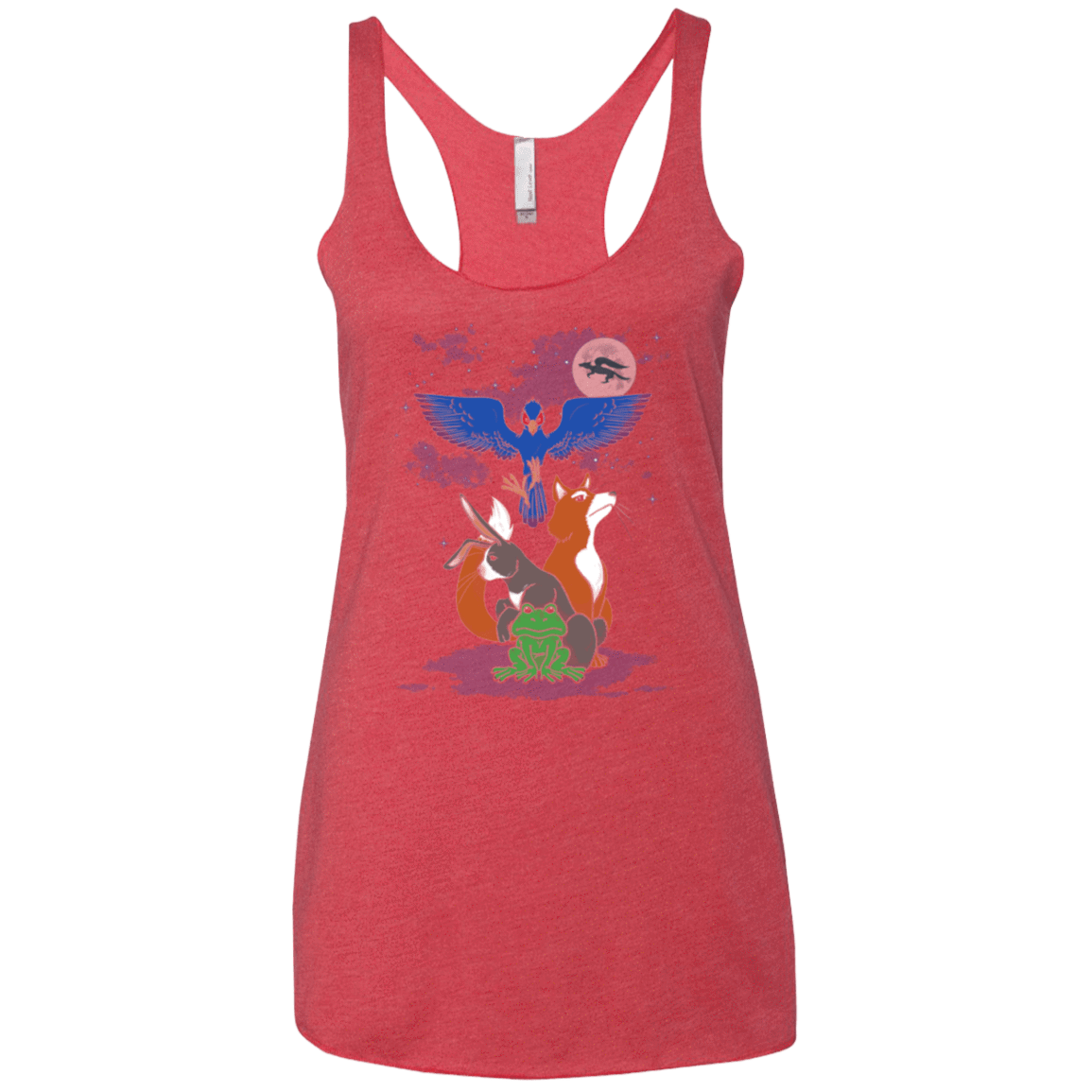 T-Shirts Vintage Red / X-Small Do a barrel roll Women's Triblend Racerback Tank