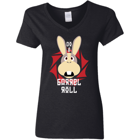 T-Shirts Black / S Do A Barrel Roll Women's V-Neck T-Shirt