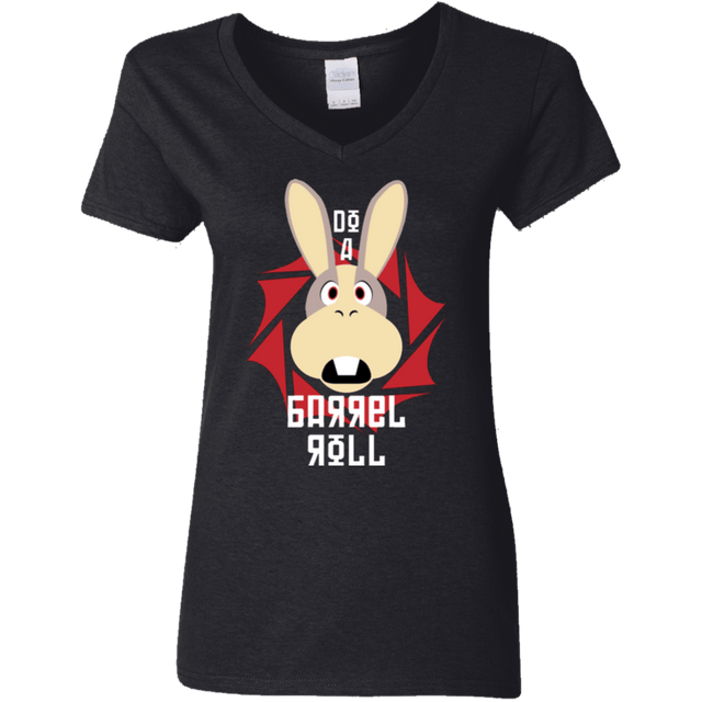 T-Shirts Black / S Do A Barrel Roll Women's V-Neck T-Shirt